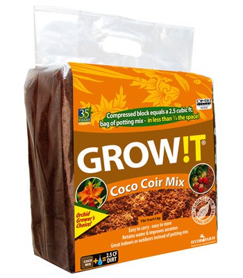 GROW!T COCO COIR MIX BLOCK 4.5KG (DRY)