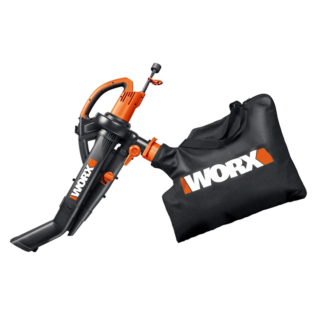 DV - WORX TRIVAC WG512 LEAF BLOWER, MULCH, YARD VAC