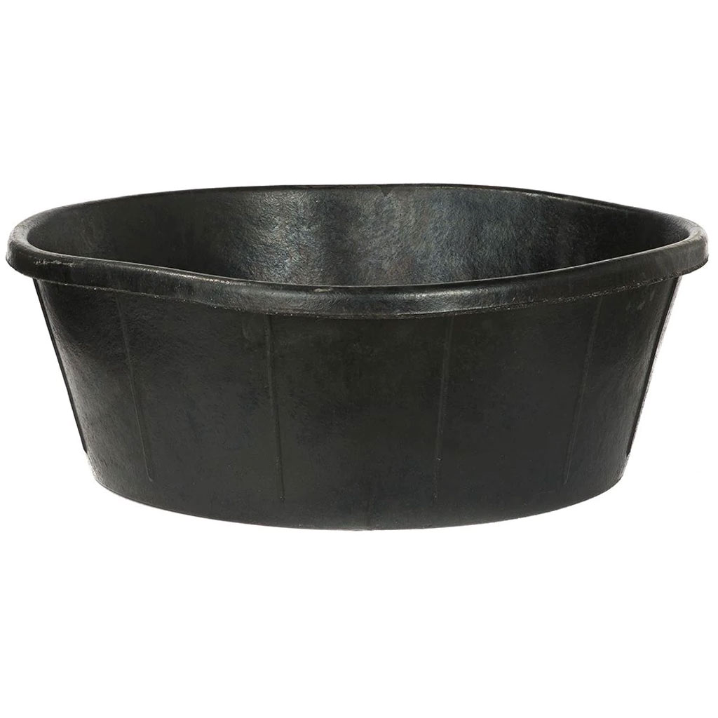 FORTEX FEEDER PAN RUBBER BLK 72QT (15GAL)