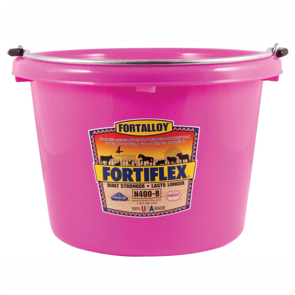 FORTEX BUCKET UTILITY POLY 8QT PINK