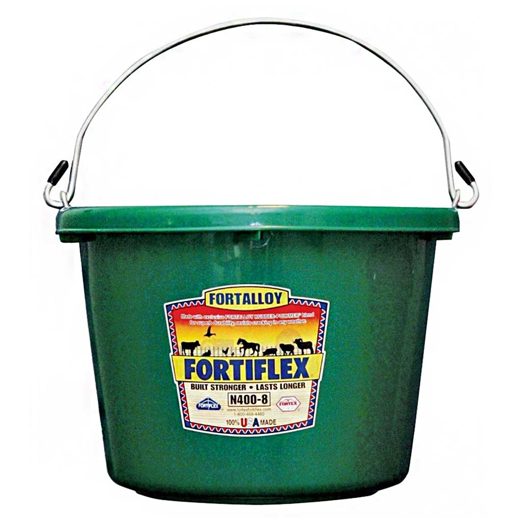 FORTEX BUCKET UTILITY POLY 8QT GRN