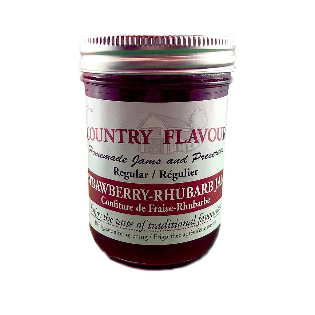 COUNTRY FLAVOUR 250ML STRAWBERRY RHUBARB