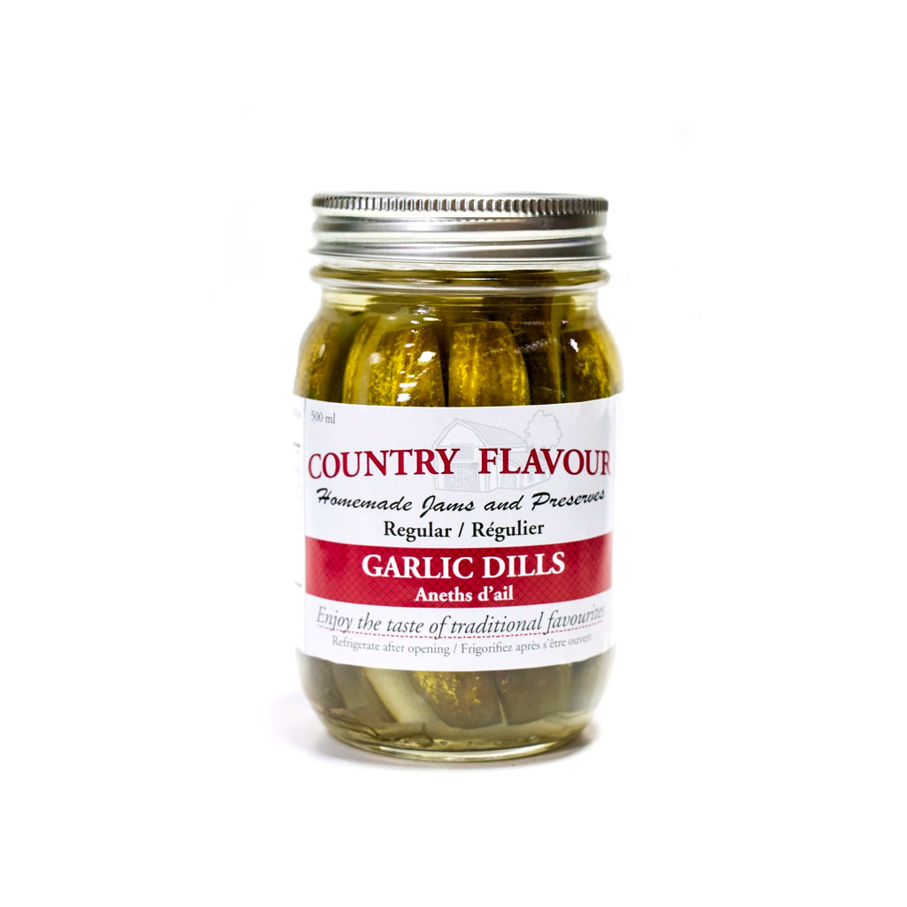 COUNTRY FLAVOUR 500ML GARLIC DILLS