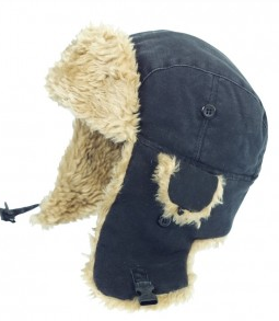 TOUGH DUCK AVIATOR HAT BLACK LRG