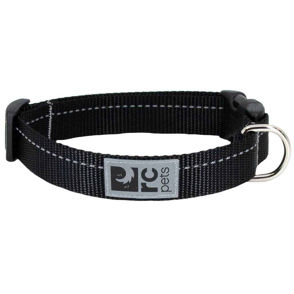 RC PETS CLIP COLLAR PRIMARY MED 1&quot; BLACK