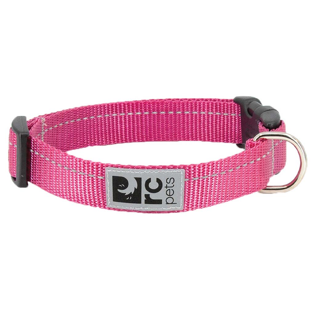 DV - RC PETS CLIP COLLAR  SM 3/4&quot; RASPBERRY