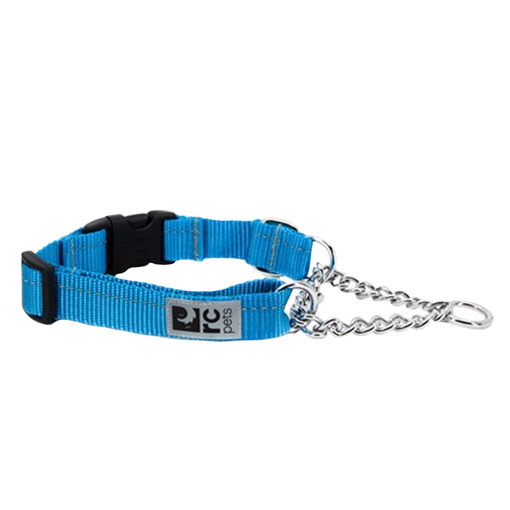 DV - RC PETS TRAINING CLIP COLLAR  MED 1&quot; CYAN