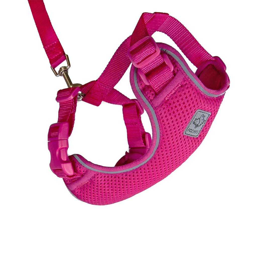 RC PETS ADVENTURE KITTY HARNESS LRG RASPBERRY