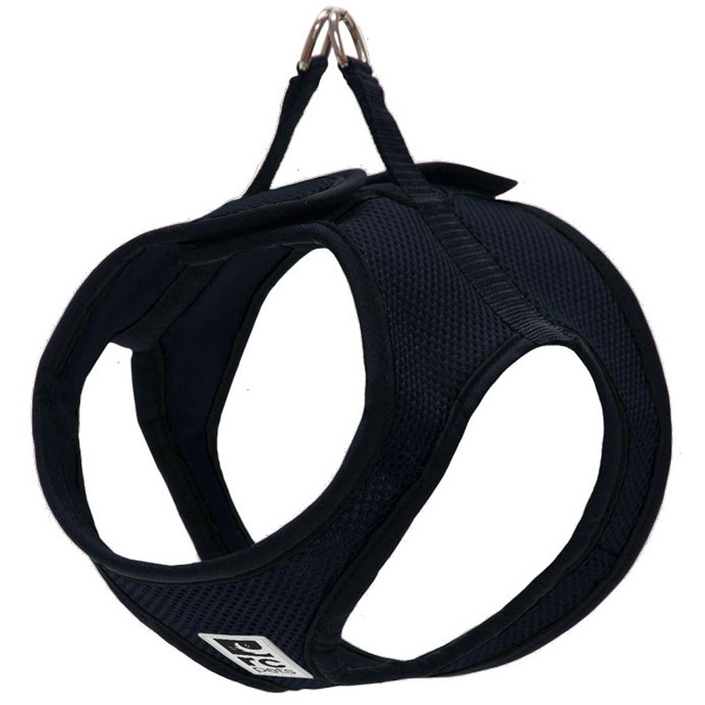 RC PET STEP IN CIRQUE HARNESS LRG BLK
