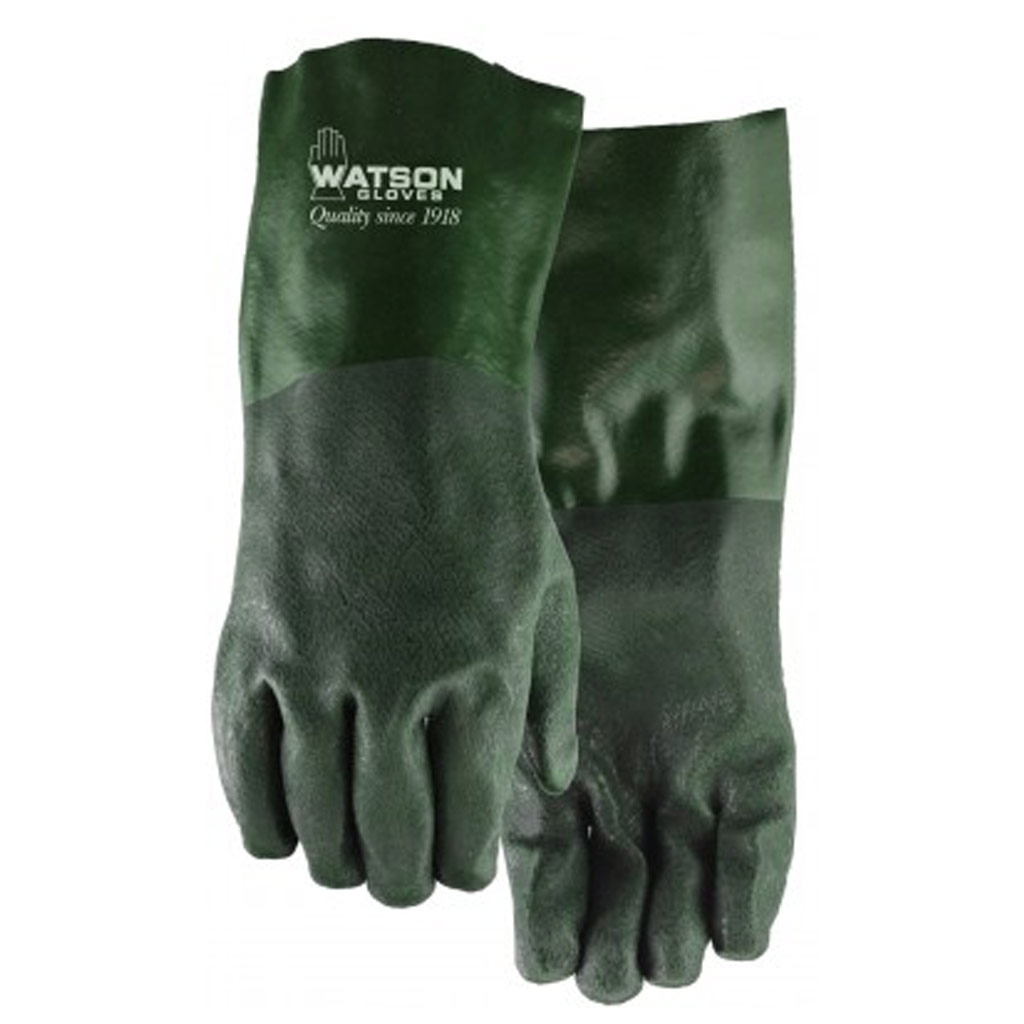 DMB - WATSON GREEN-DOUBLE DIPPED PVC 14&quot; GAUNTLET