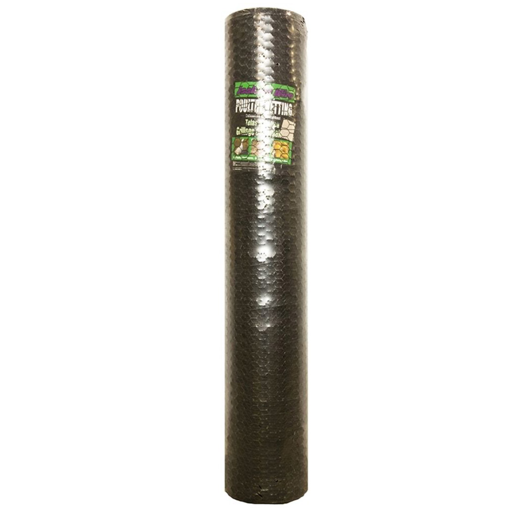 DMB - JACKSON WIRE VINYL-COATED POULTRY NETTING 20GA 150'LX72"W, 1" MESH GALV. BLK