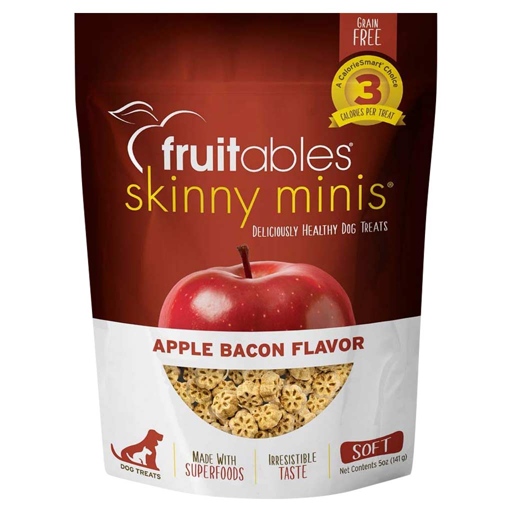 DMB - FRUITABLES SKINNY MINIS APPLE &amp; BACON DOG TREAT 5OZ