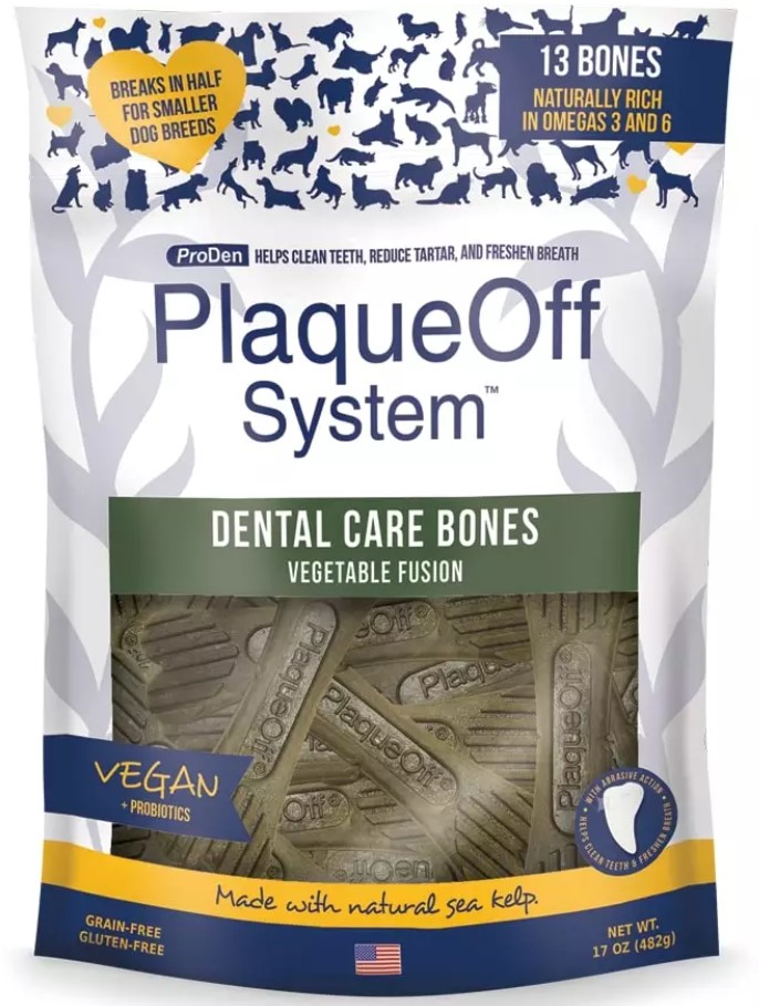 PLAQUE OFF SYSTEM DENTAL BONES - VEGETABLE 482g