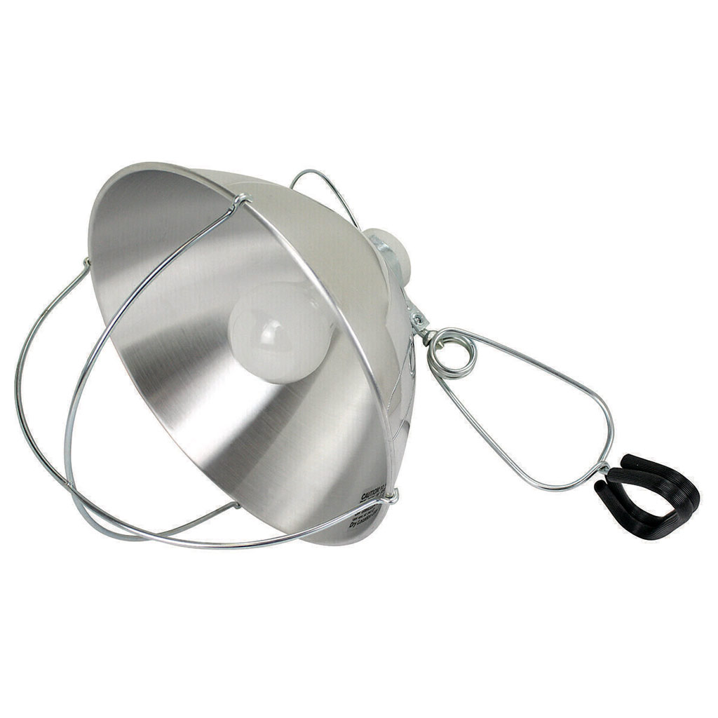 POWERZONE BROODER LAMP W/CLAMP 10.5" ALUM. SHIELD 6' CORD