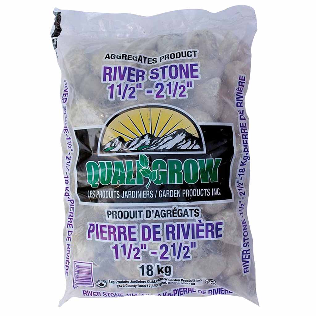 QUALI GROW RIVER STONE LARGE 1.5&quot;-2.5&quot; 18KG