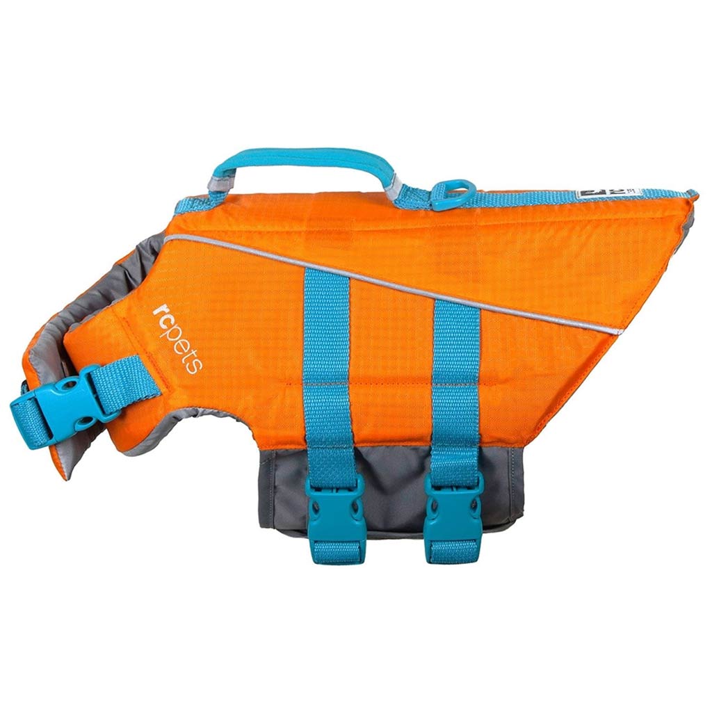 DMB - RC PET TIDAL LIFE VEST ORANGE/TEAL MED