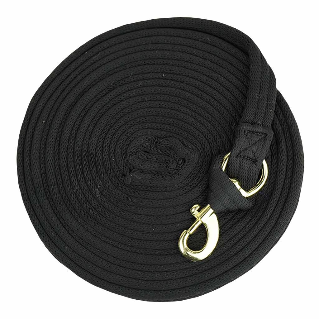 DV - TOUGH 1 ROLLED LUNGE LINE - BLACK 25'