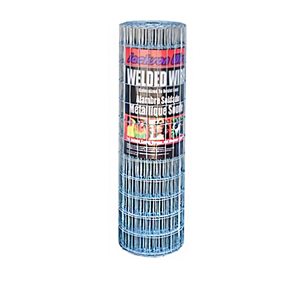 JACKSON WIRE WELDED WIRE 14GA 25'LX24"W, 1X2" MESH GALV.