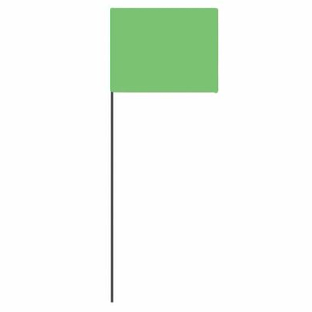 CH HANSON STAKE FLAG LIME 21&quot;L (100)