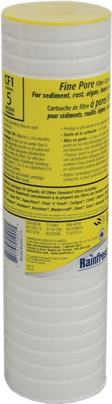 RAINFRESH SEDIMENT FILTER CARTRIDGE 5 MICRON CF1