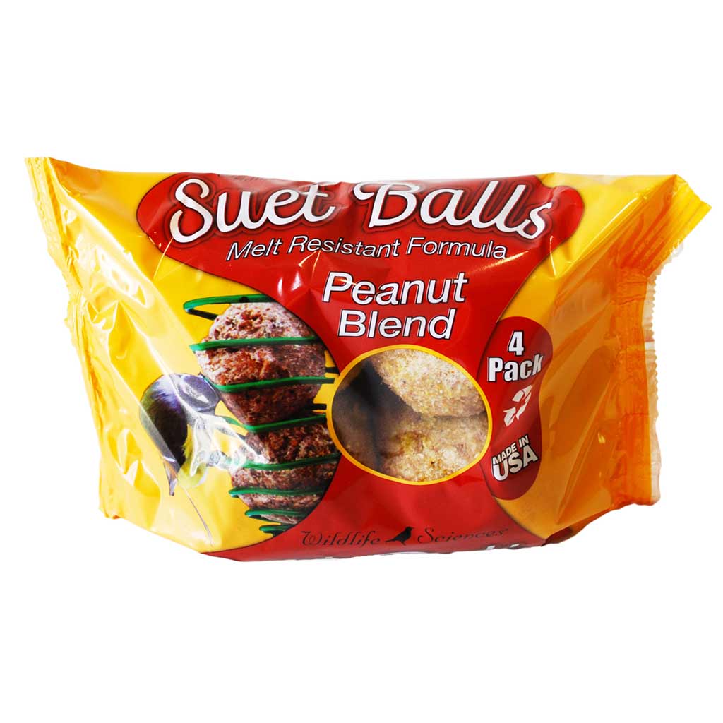 WILDLIFE SCIENCE SUET BALLS PEANUT BLEND (4PK)