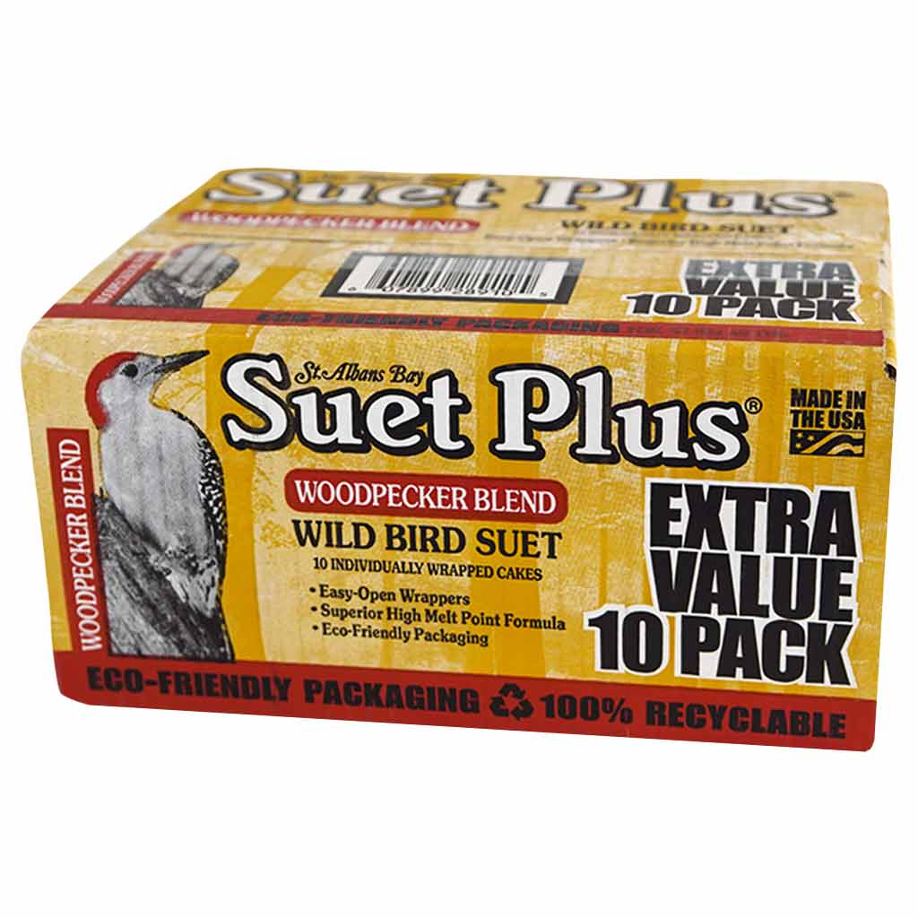 WILDLIFE SCIENCE SUET PLUS VALUE WOODPECKER (10PK)