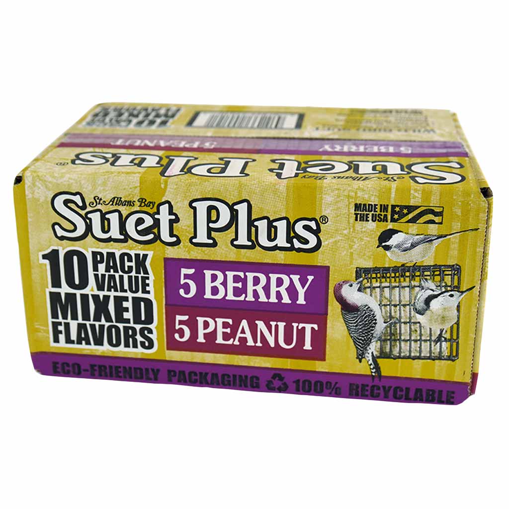 WILDLIFE SCIENCE SUET PLUS VALUE MIXED PEANUT &amp; BERRY 10 PACK