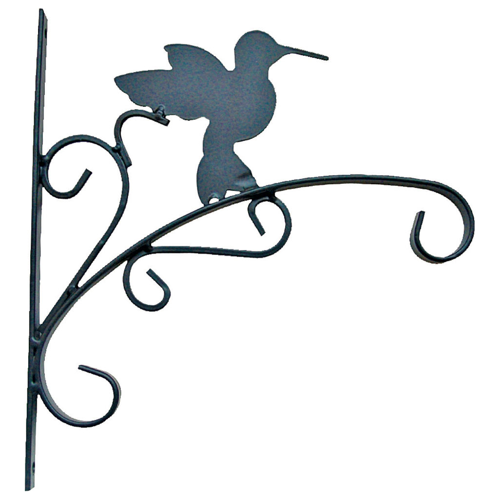 LANDSCAPERS SELECT BRACKET HUMMINGBIRD STL BLK 11IN