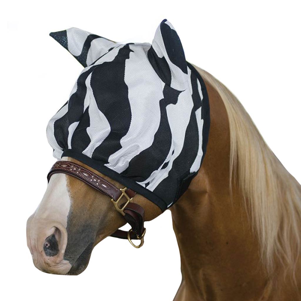 DV - ORIEN DELUXE FLY MASK ZEBRA PRINT XL