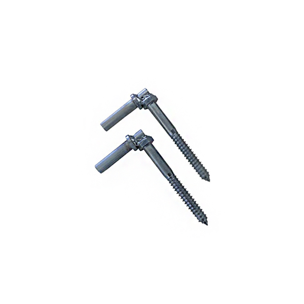 DURALUME 7" GALV. SCREW IN HINGES 2PK