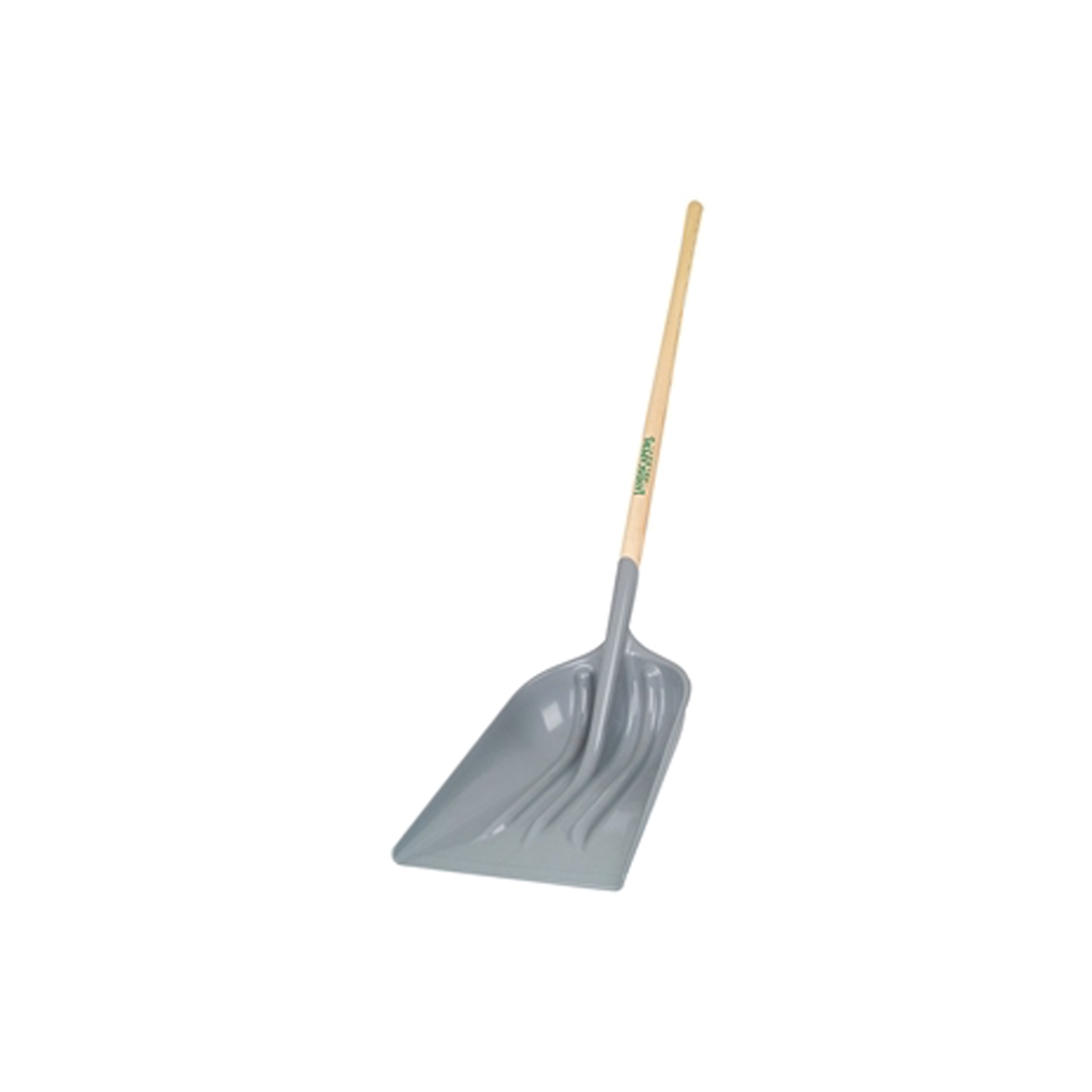 LANDSCAPERS SELECT PLASTIC GRAIN SHOVEL 48&quot; WOOD HANDLE