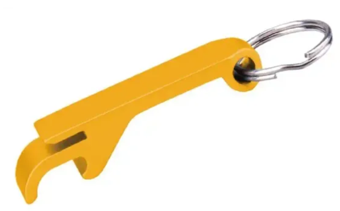 VULCAN BOTTLE OPENER KEY RING ALUM., 2-1/8&quot;