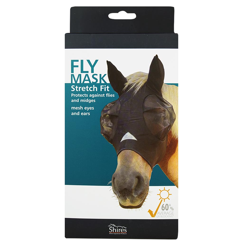 DV - SHIRES LYCRA FLY MASK FULL BLACK