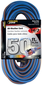 DMB - POWERZONE EXTENSION CORD 14/3 50FT HD ALL WEATHER