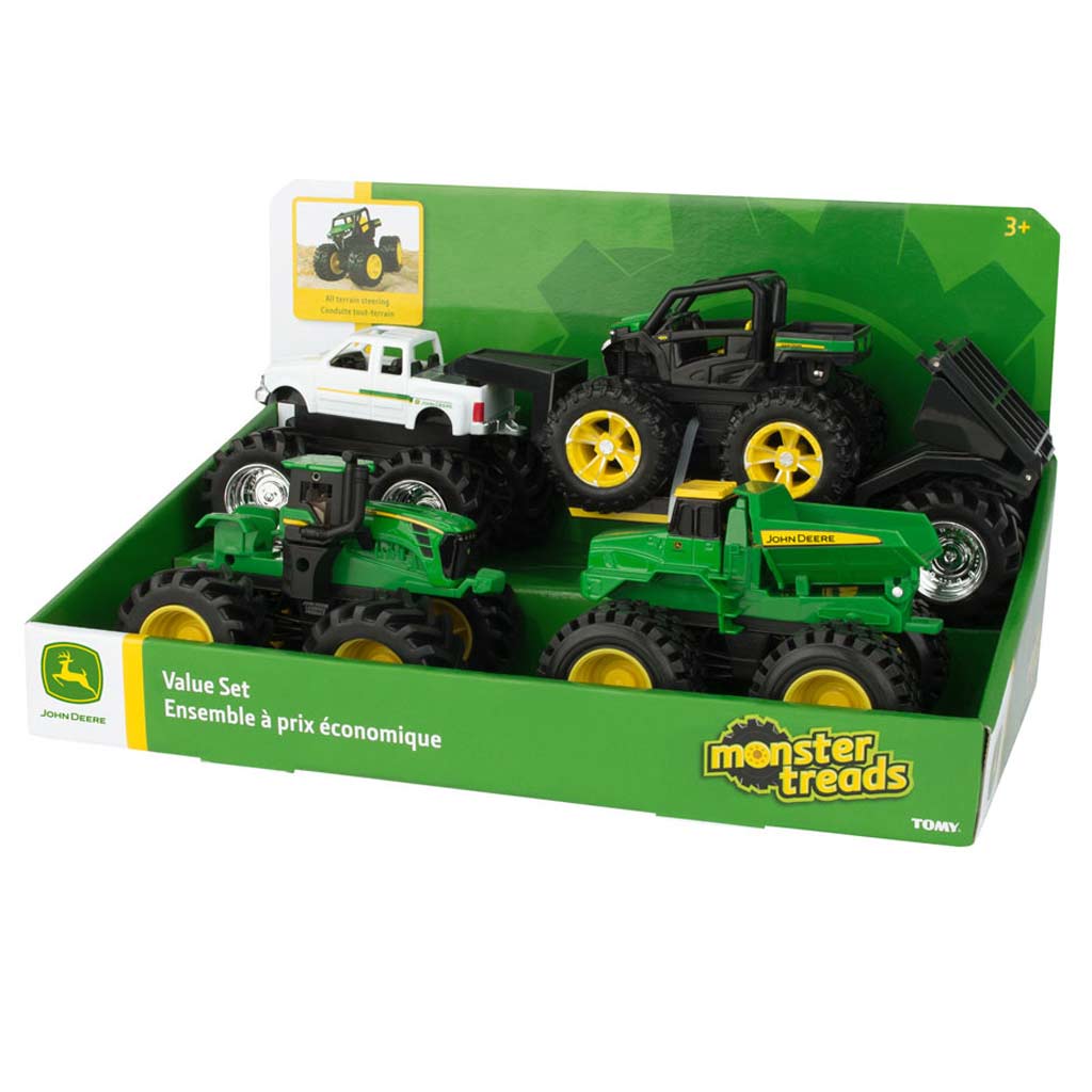 JOHN DEERE 5&quot; MONSTER TREADS VALUE SET (4PK)