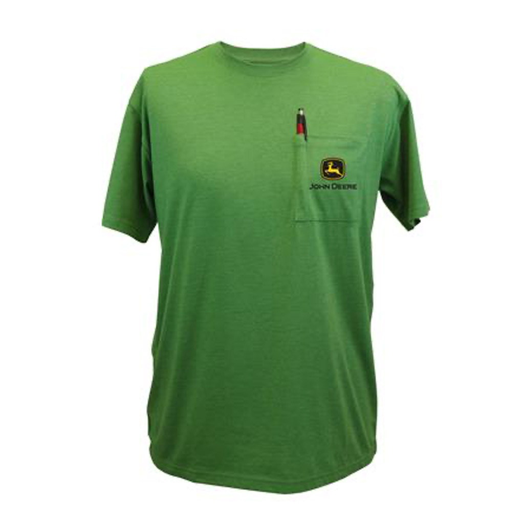 DMB - JOHN DEERE  LOGO POCKET TEE GREEN LARGE