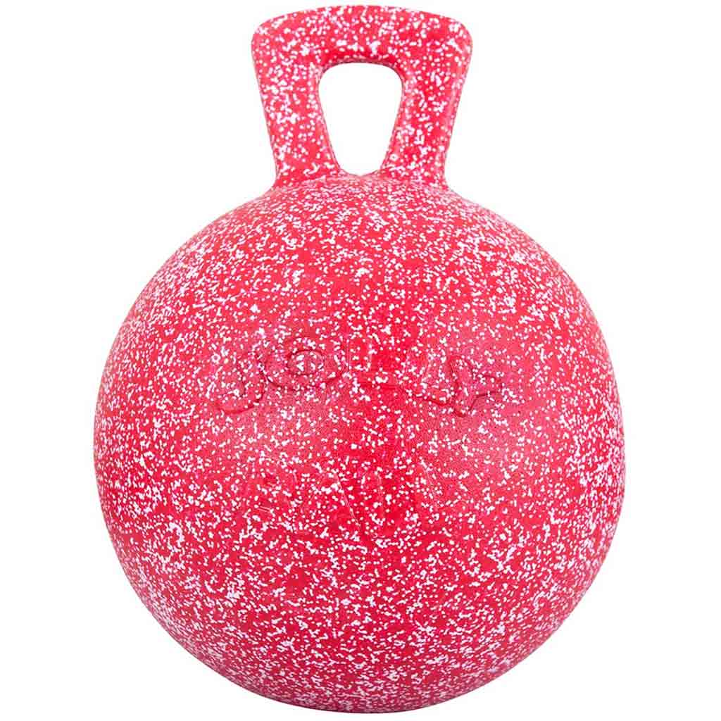 JOLLY BALL PEPPERMINT SCENTED RED/WHITE 10&quot;