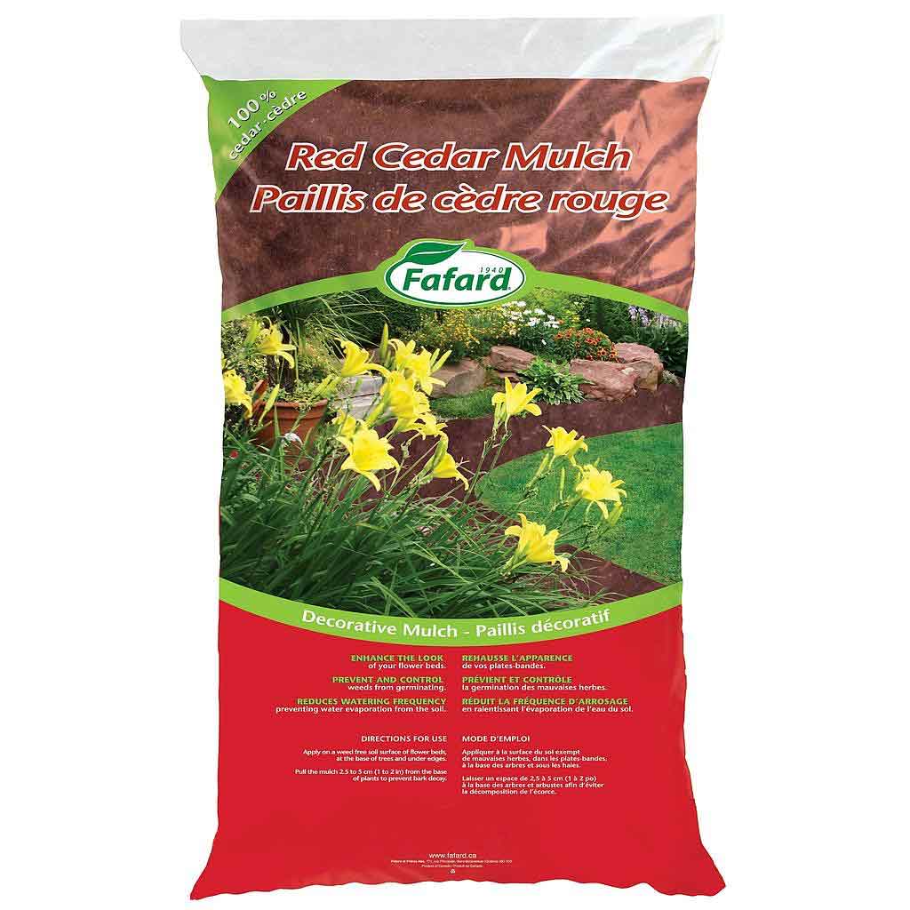 FAFARD CEDAR MULCH RED 2 CU FT