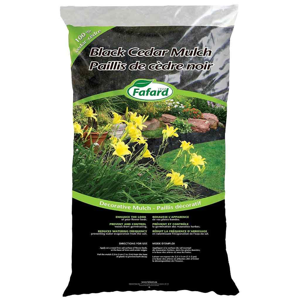 FAFARD CEDAR MULCH BLACK 2 CU FT