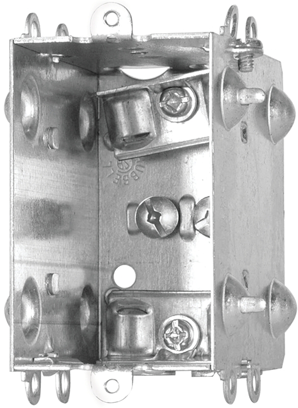 HUBBELL DEVICE BOX STEEL SINGLE GANG 2X3X2.5D"
