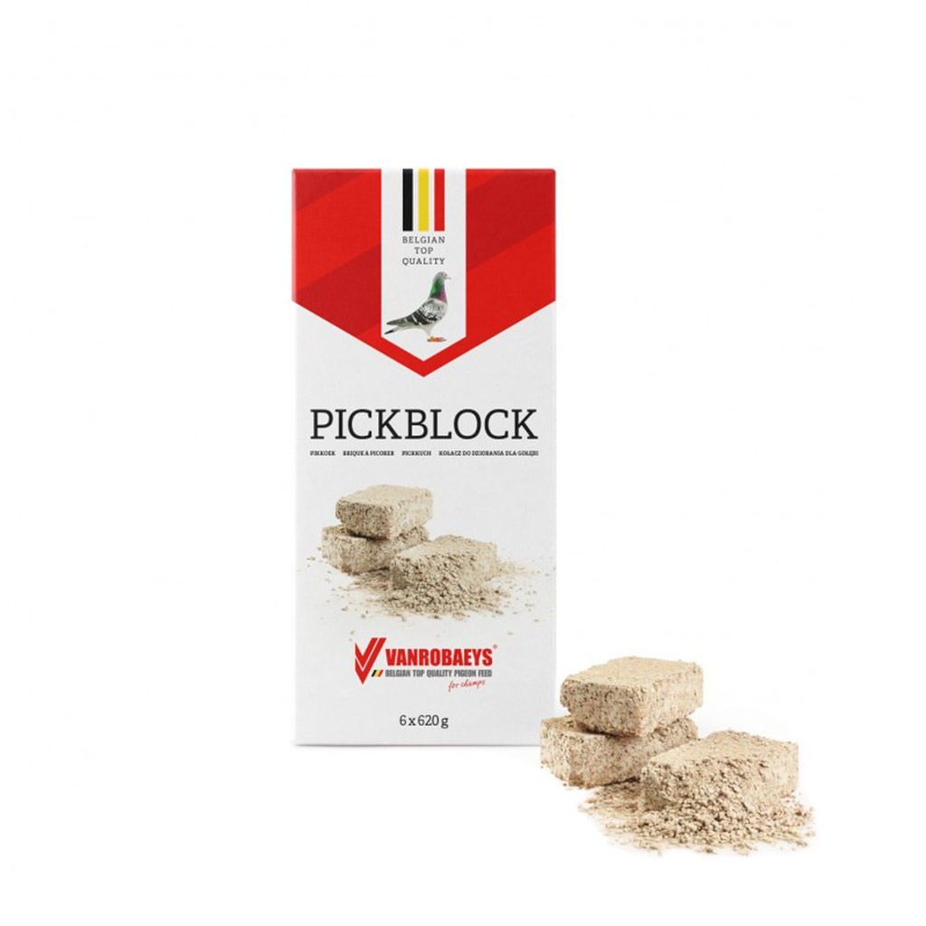 VANROBAEYS PIGEON PICKING BLOCKS WHITE (6PK x 620g)