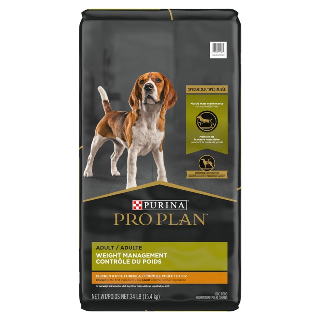 PRO PLAN DOG WEIGHT MANAGEMENT CHICKEN &amp; RICE 15.4KG