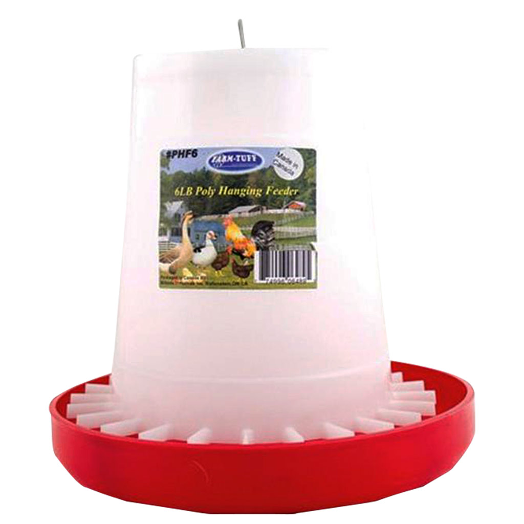 FARM TUFF HANGING FEEDER PLASTIC 6LB