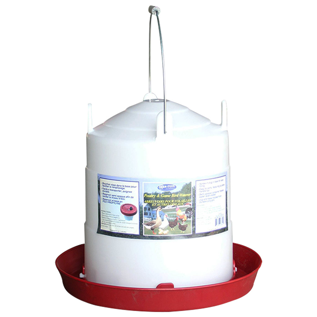 FARM TUFF WATERER BOTTOM FILL PLASTIC 3GAL