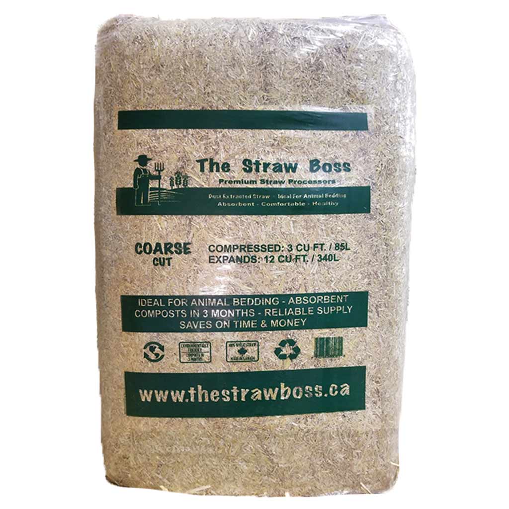 STRAW BOSS CHOPPED STRAW COARSE CUT 