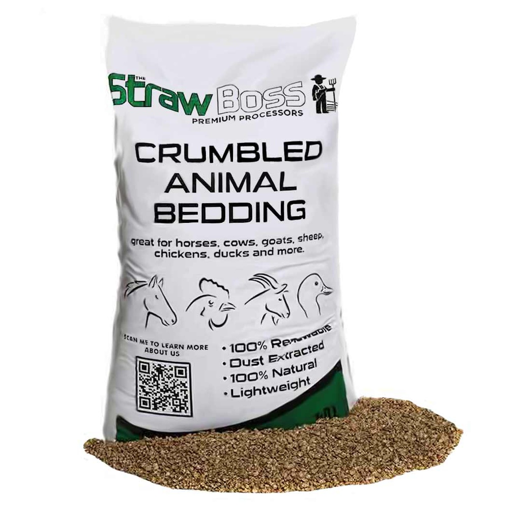 STRAW BOSS CRUMBLED STRAW BEDDING25LB