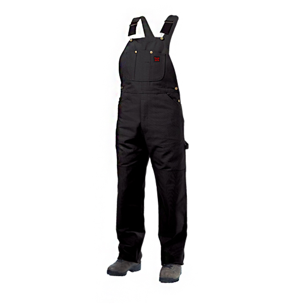 TOUGH DUCK MENS DLX UNLINED BIB OVERALL BLACK LRG