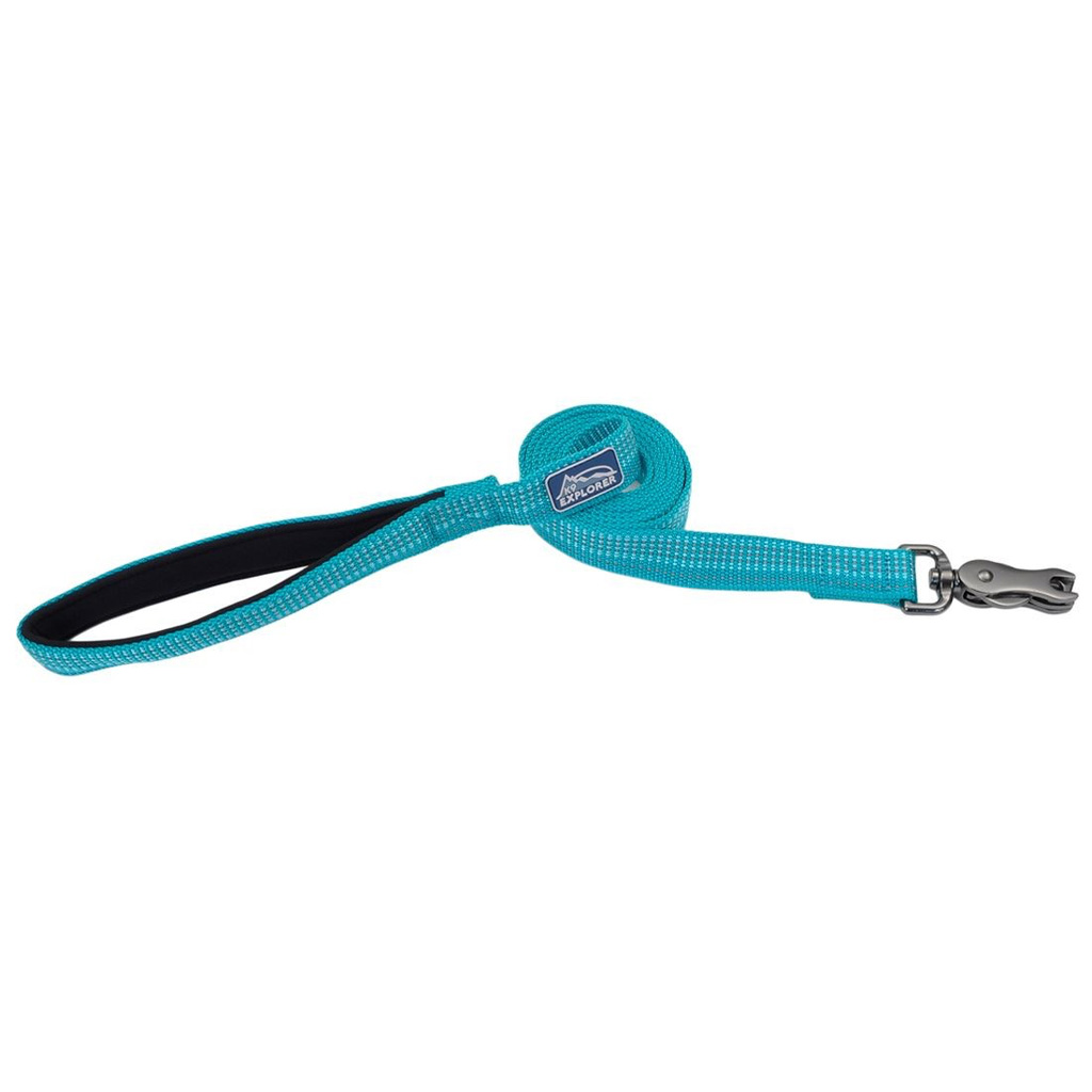 COASTAL K9 EXPLORER REFLECTIVE LEASH OCEAN 1"X6'