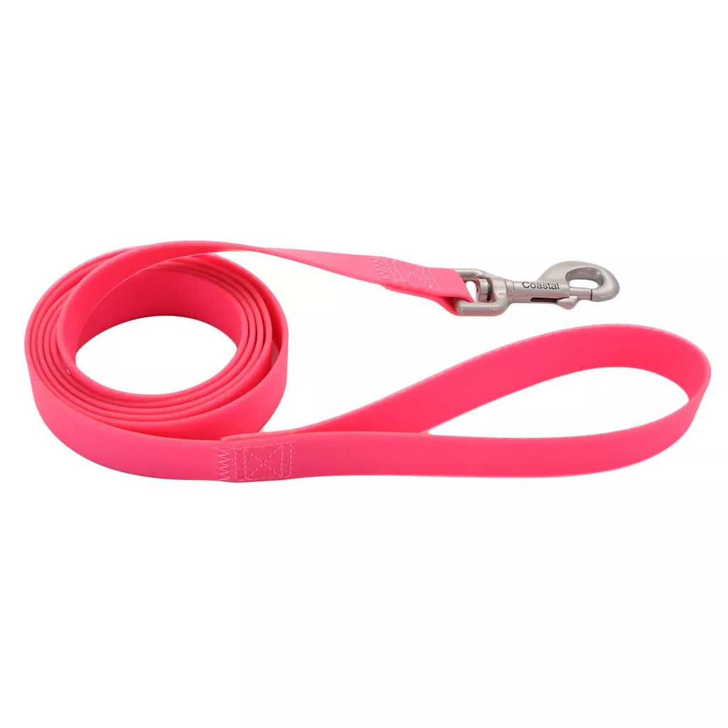 DV - COASTAL PRO ADJ WATERPROOF LEASH FUSCIA 1"X6'