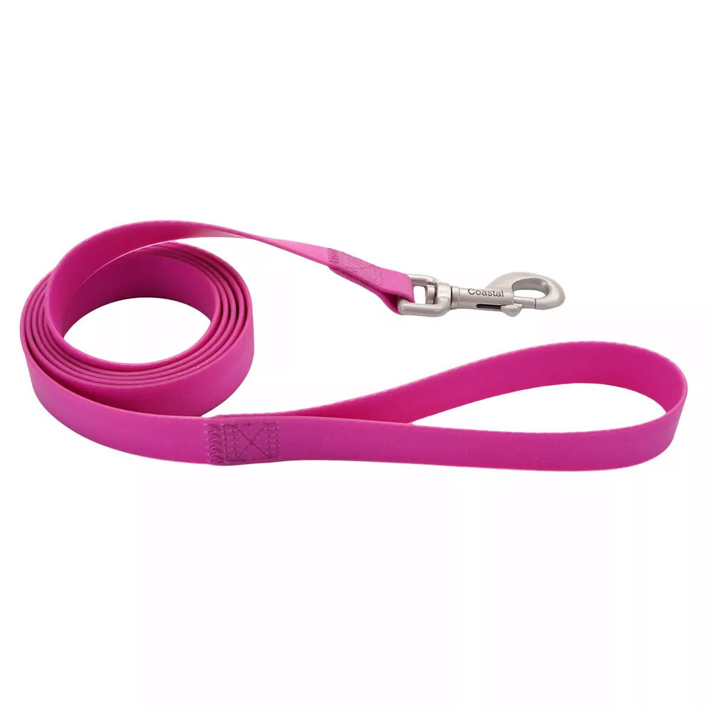 COASTAL PRO ADJ WATERPROOF LEASH PURPLE 1&quot;X6'